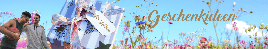 Geschenkpaket in Blumenwiese - für Herren