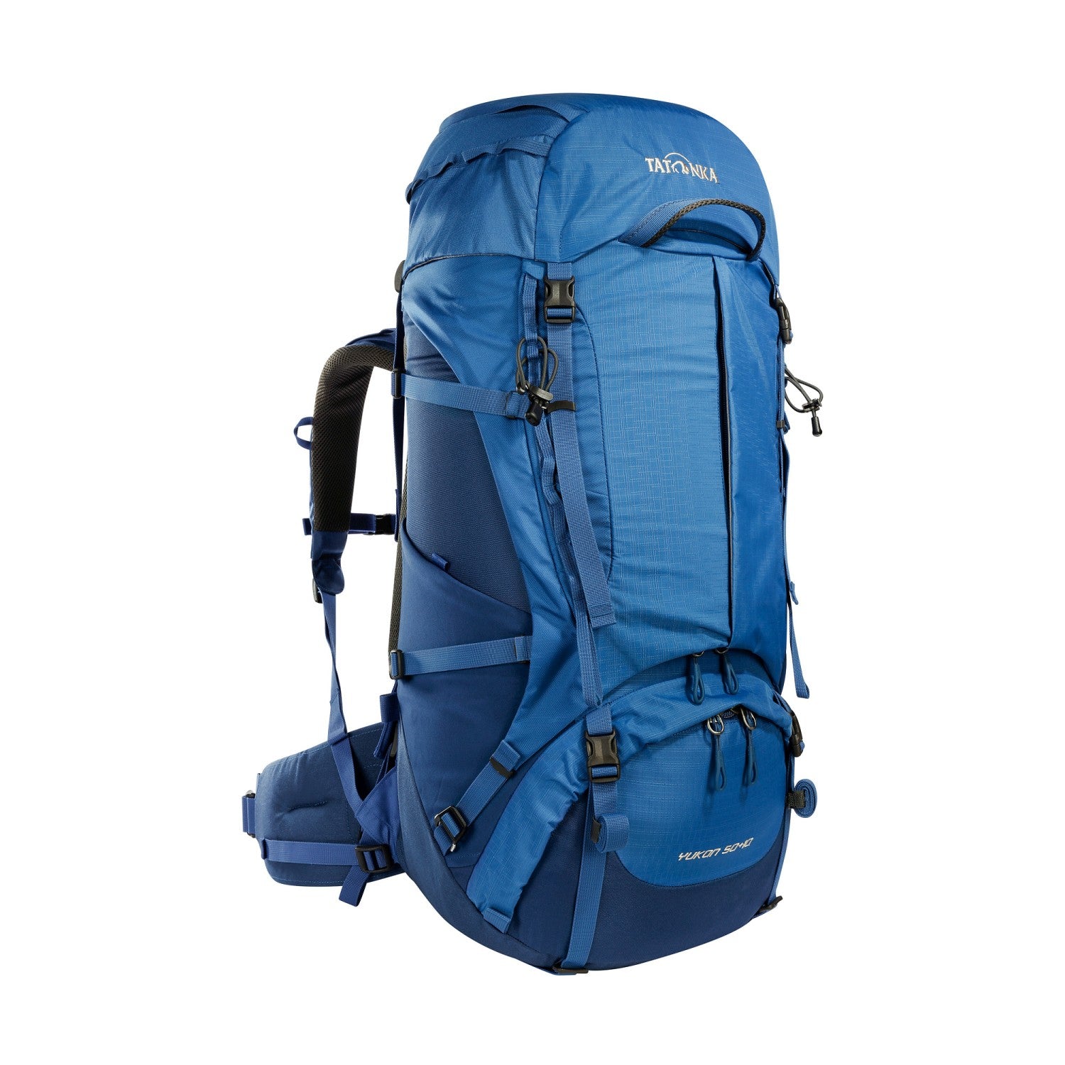 Tatonka Yukon 50+10 Trekkingrucksack, seitlich außen, blau