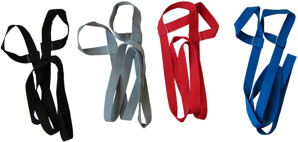 Kathrein Bockband mit Schlaufen für Rodel-Ziehseil. Übersicht Farben