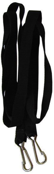 Kathrein Zugleine mit Karabiner für Schlitten, schwarz