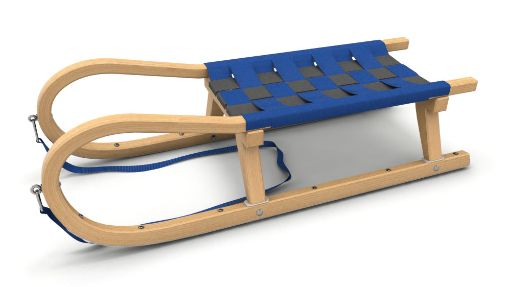 Kathrein Familienrodel Zweisitzer 110 cm blau/grau (blau/anthrazit)