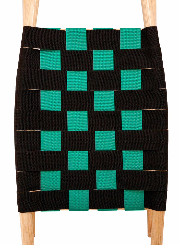 Kathrein Familienrodel Einsitzer 95 cm schwarz/grün - Sitzfläche