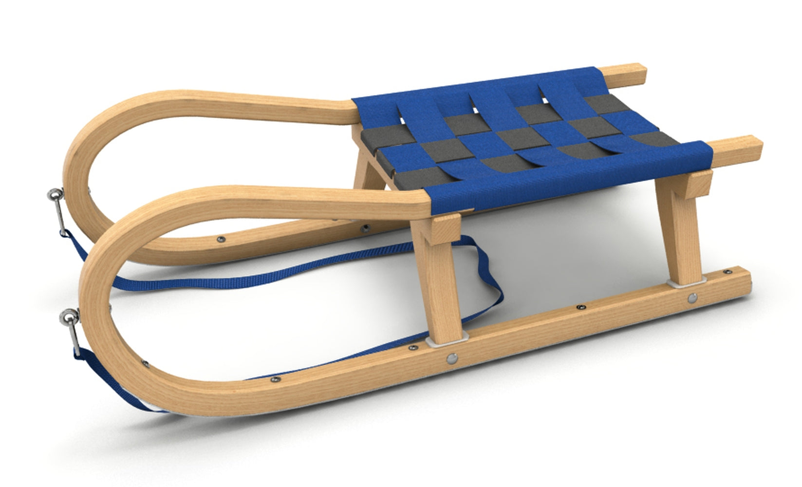 Kathrein Familienrodel Einsitzer 95 cm blau/grau