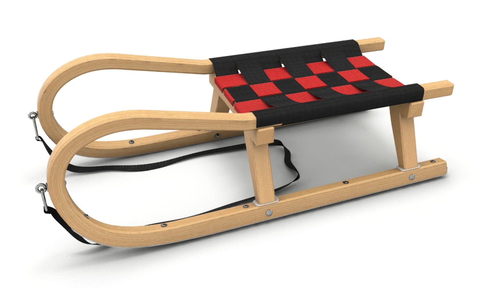 Kathrein Familienrodel Einsitzer 95 cm schwarz/rot