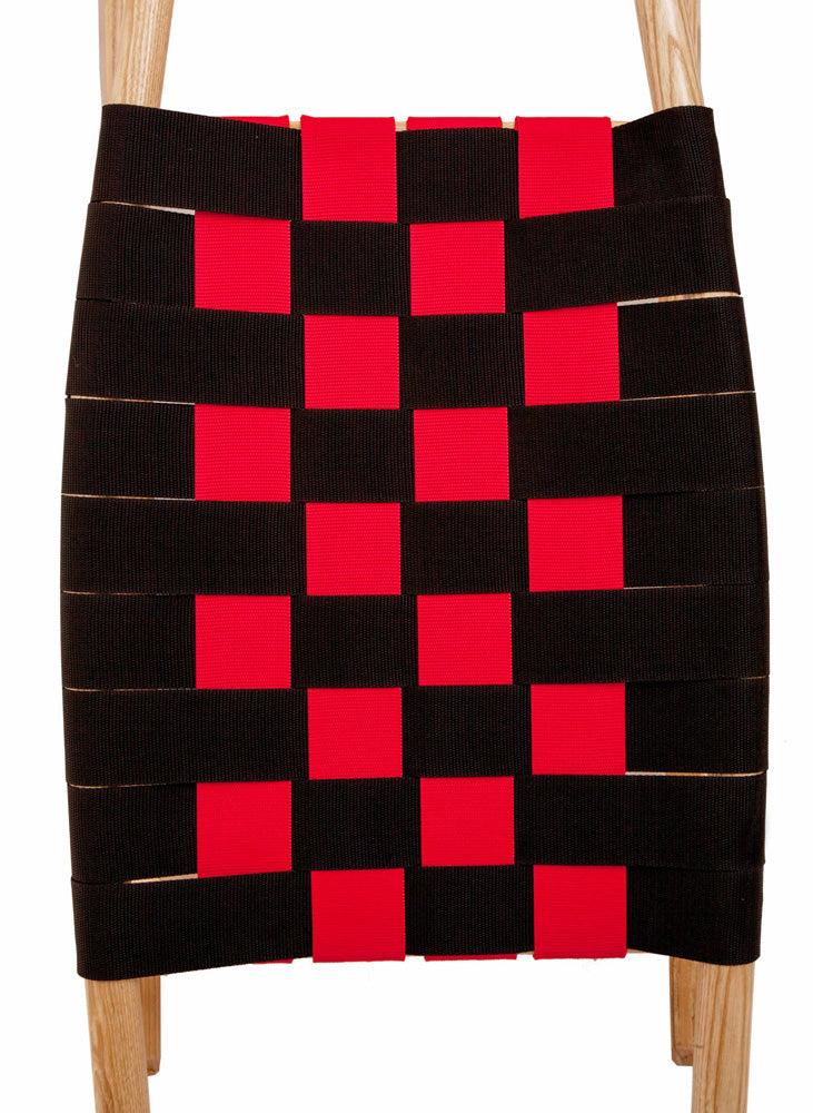 Kathrein Familienrodel Einsitzer 95 cm schwarz/rot Sitzfläche