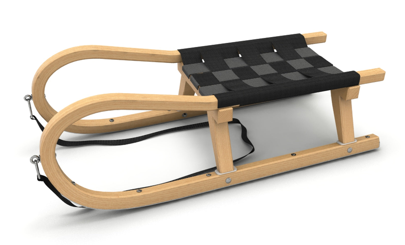 Kathrein Familienrodel Einsitzer 95 cm schwarz/grau