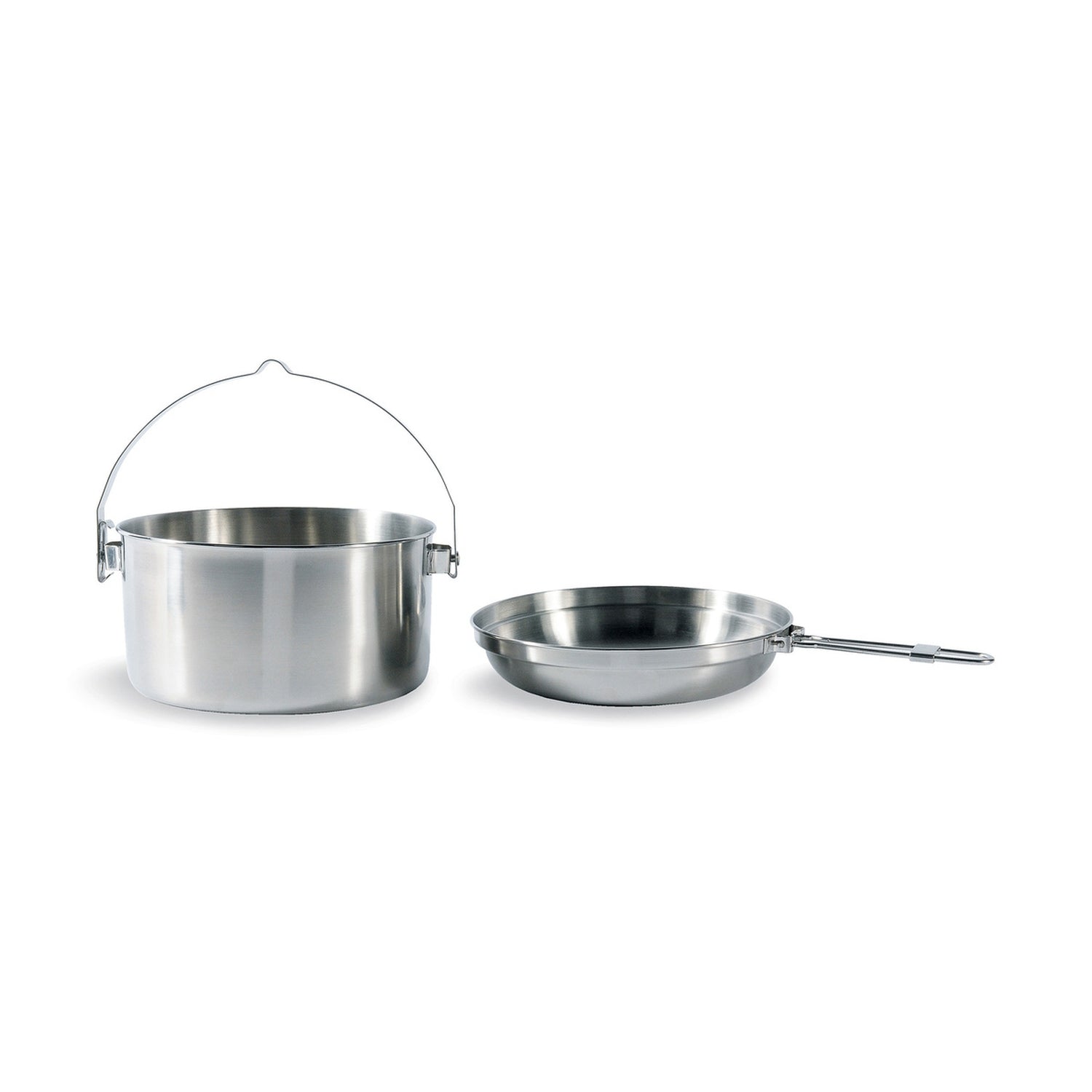 Kettle II 2,5l Camping Kochset, Topf und Deckel/Pfanne nebeneinander