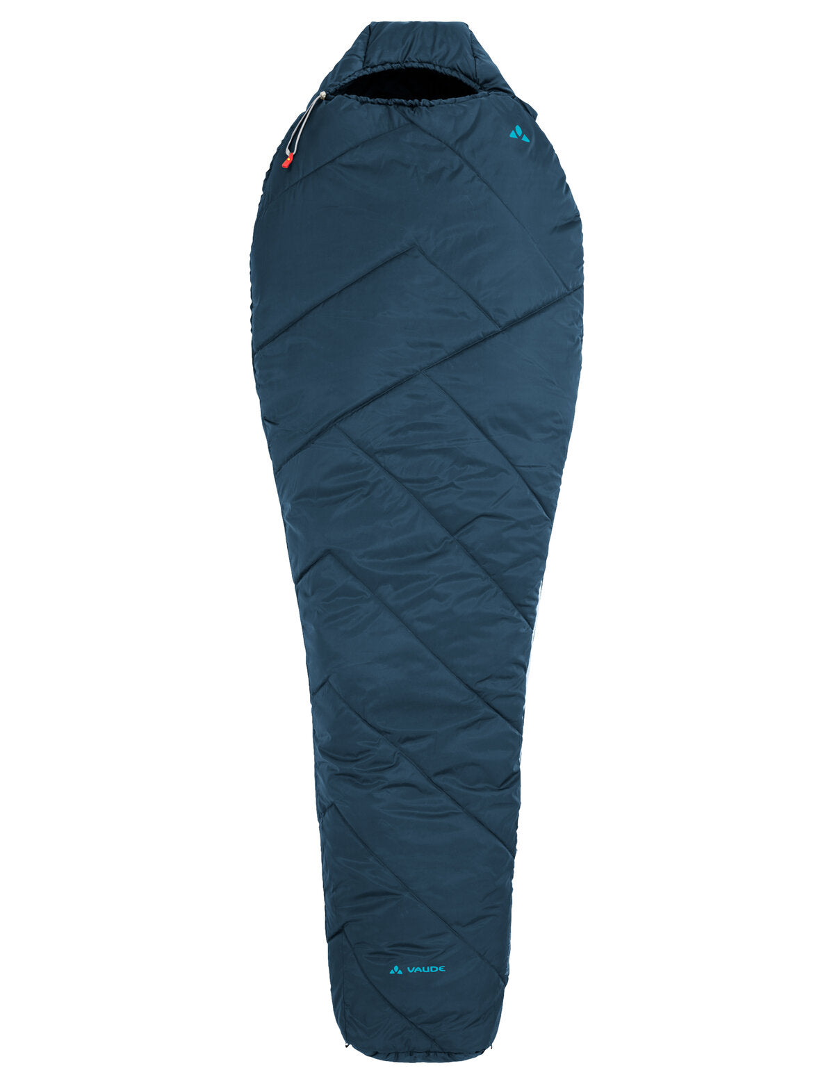 VAUDE Sioux 400 S II SYN Kürzerer Kunstfaser-Mumienschlafsack, baltic sea (dunkelblau), geschlossen