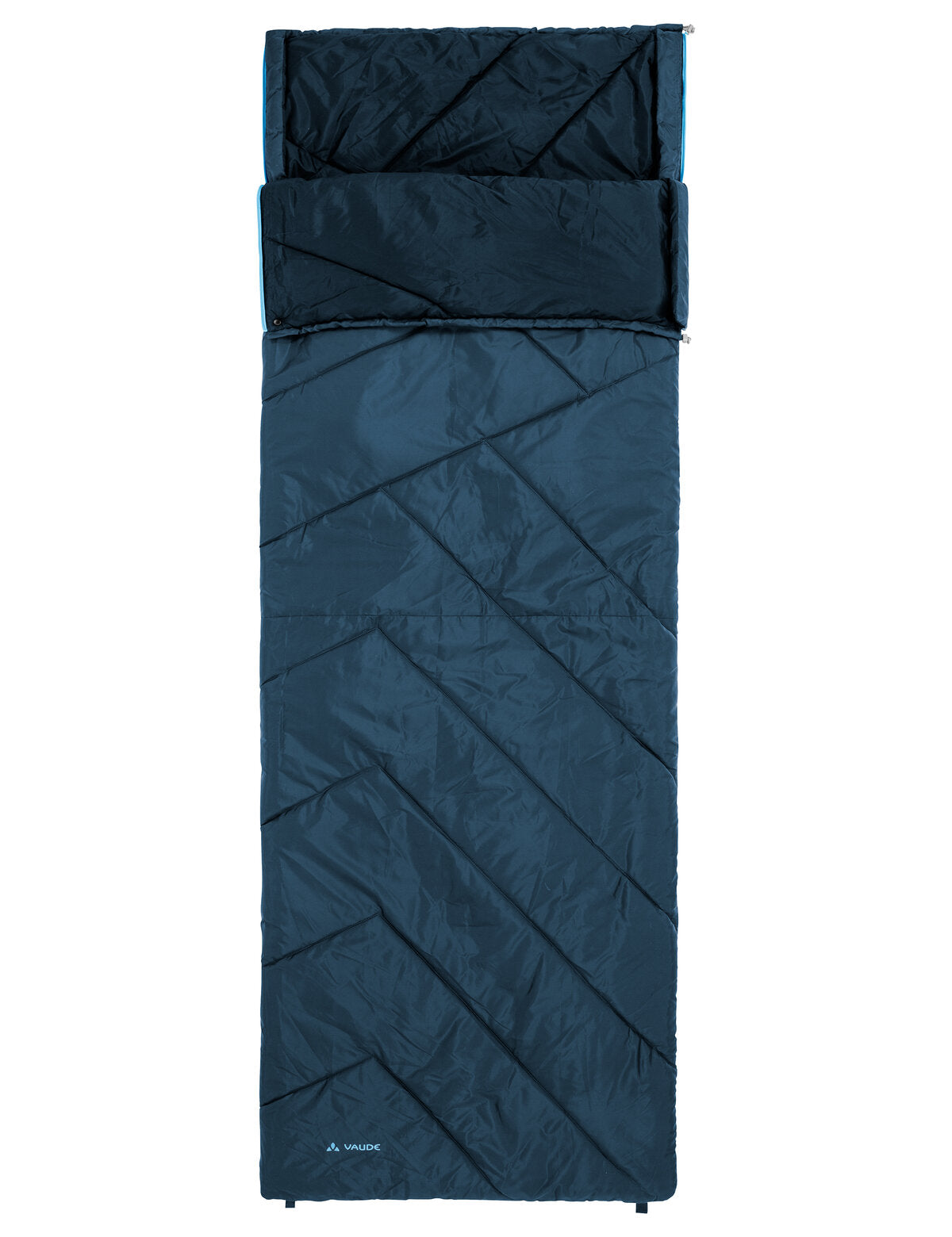 VAUDE Navajo 100 II SYN – sehr leichter Kunstfaser-Deckenschlafsack baltic sea, geschlossen