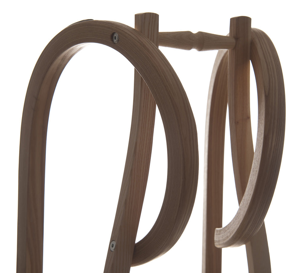 Sirch Hörnerrodel Esche Standard Plus mit Gurtsitz Holzschlitten, Oberer TEil