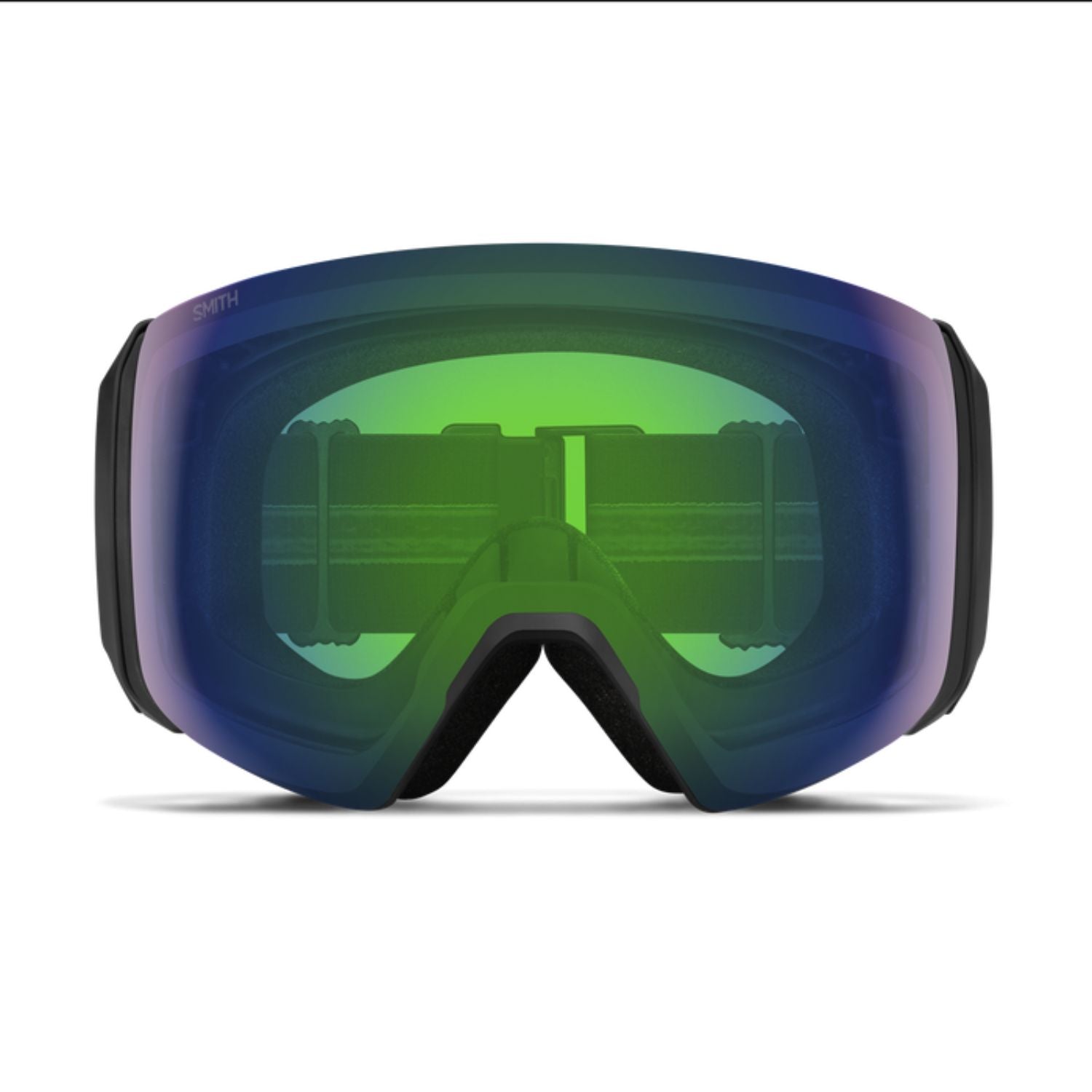 Smith 4D MAG XL Skibrille mit Wechselscheibe ChromaPop Sun Green Mirror + ChromaPop Storm Blue Sensor Mirror, von vorn