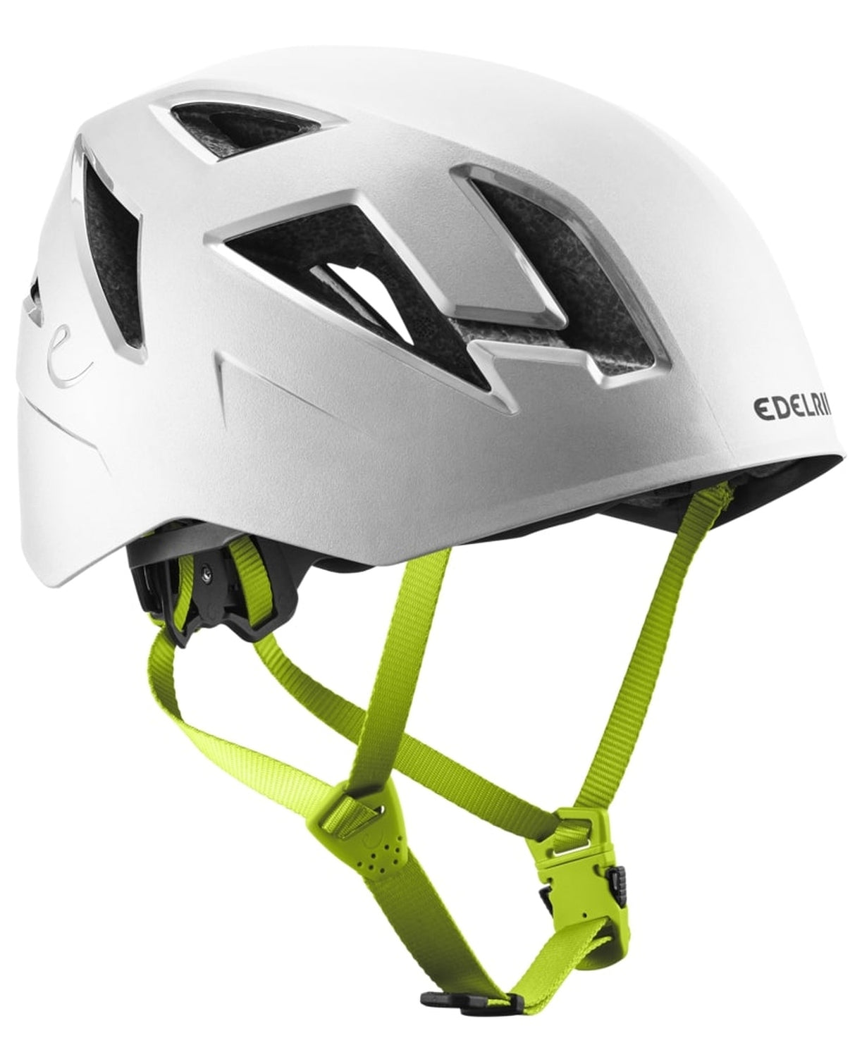 Edelrid Zodiac II - Kletterhelm in Hybridbauweise, leicht schräg, weiß (snow)
