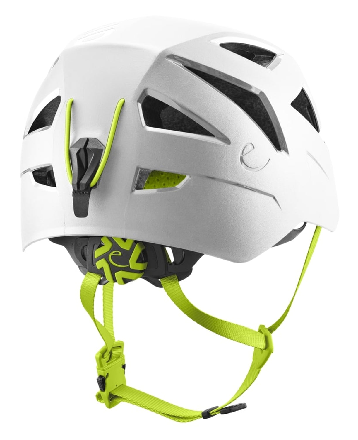Edelrid Zodiac II - Kletterhelm in Hybridbauweise, von hinten, weiß (snow)