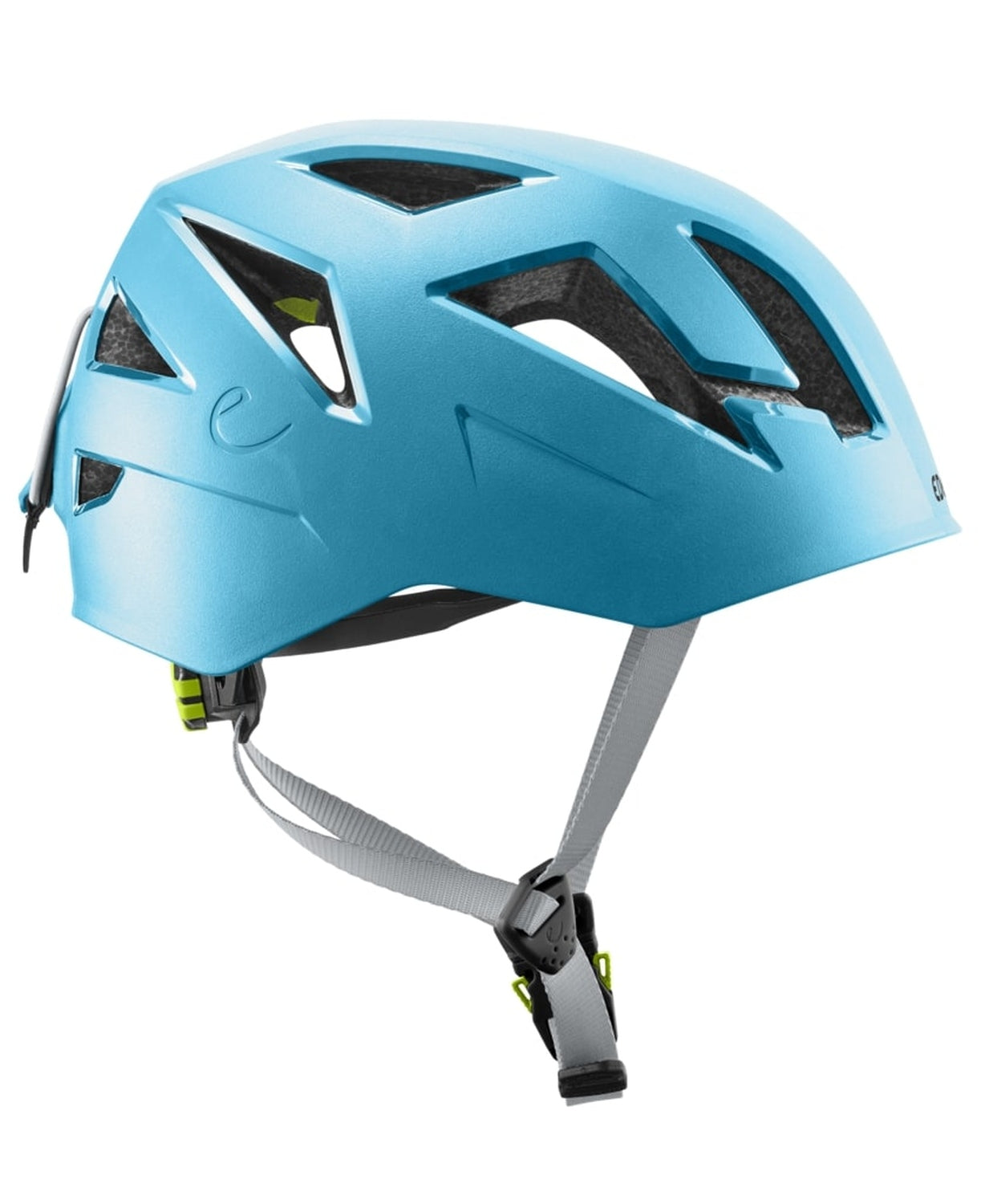 Edelrid Zodiac II - Kletterhelm in Hybridbauweise, seitlich, hellblau (icemint)
