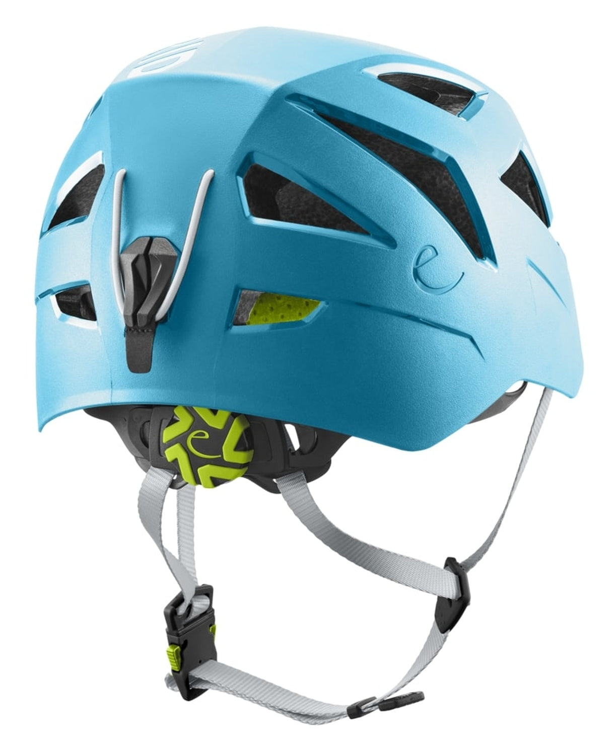 Edelrid Zodiac II - Kletterhelm in Hybridbauweise, von hinten, hellblau (icemint)