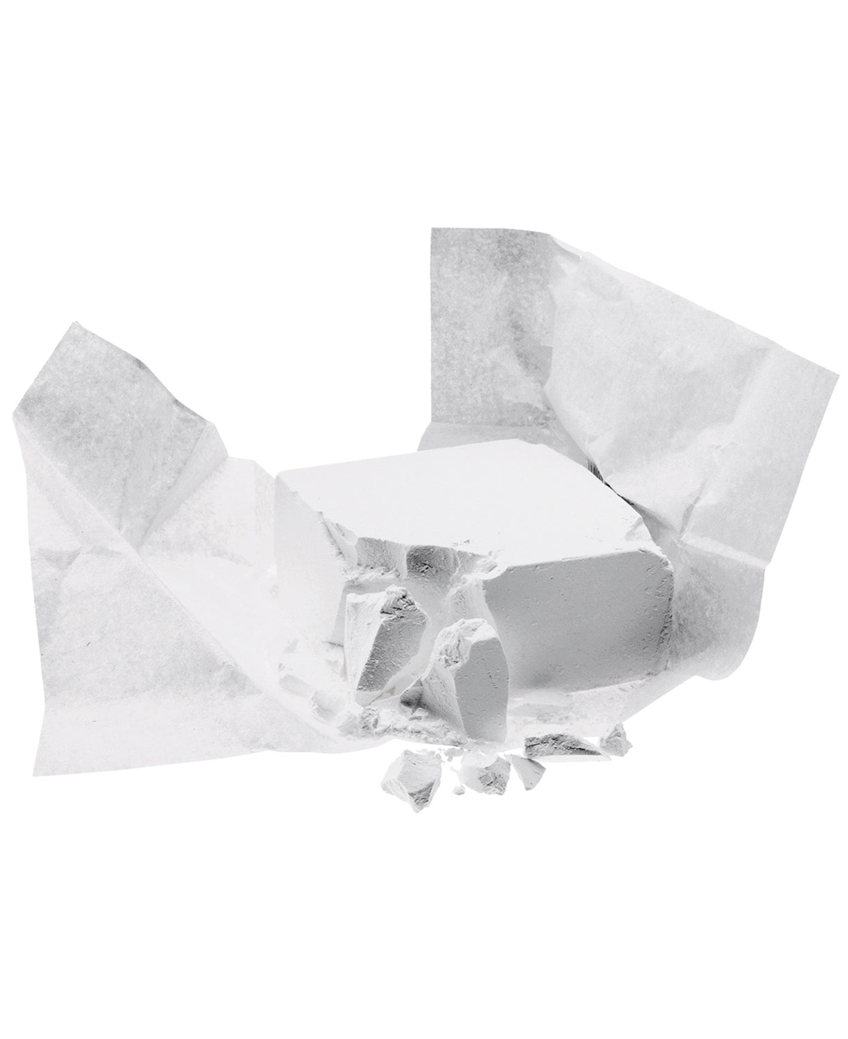 Edelrid Chalk Block II Magnesiumcarbonat 65g, Verpackung offen