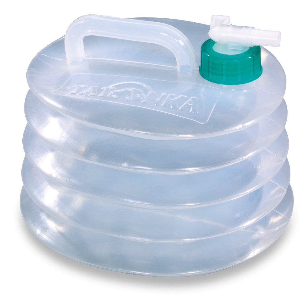 Tatonka Faltkanister 5 L – Kompakter, faltbarer Wasserkanister, Transparent,