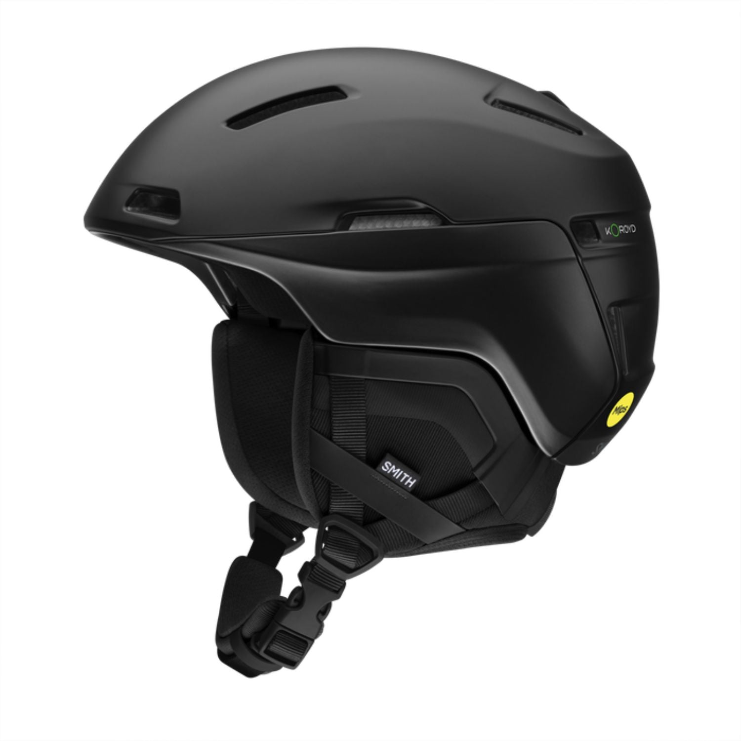 Smith Accel MIPS Skihelm, seitlich, matte black