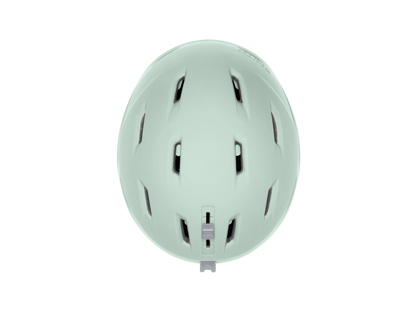 Smith MIRAGE MIPS Damen-Skihelm, von oben, matt hellgrün (matte alpine ice)