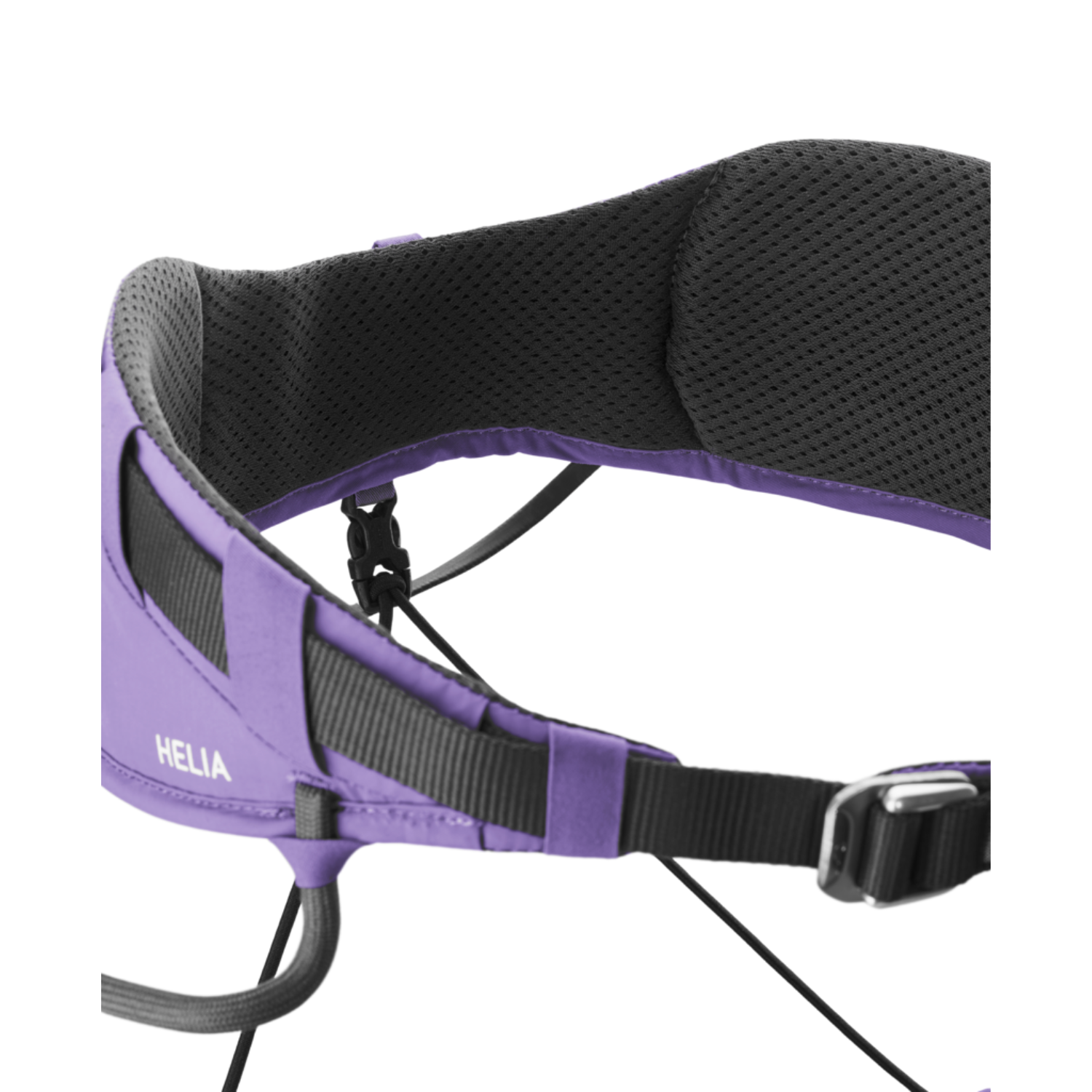 Edelrid Hüftgurt Helia II violet Detail Hüftpolsterung