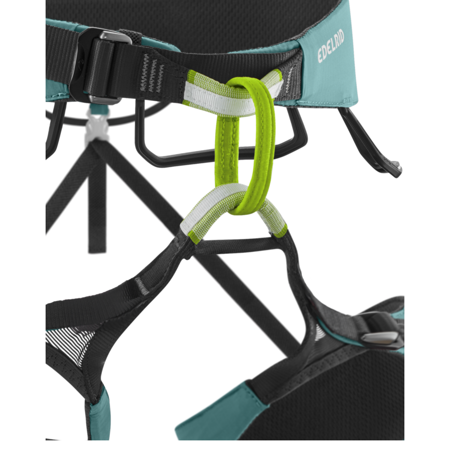 Edelrid Sendero II Klettergurt mineral blue Detail Schlaufe