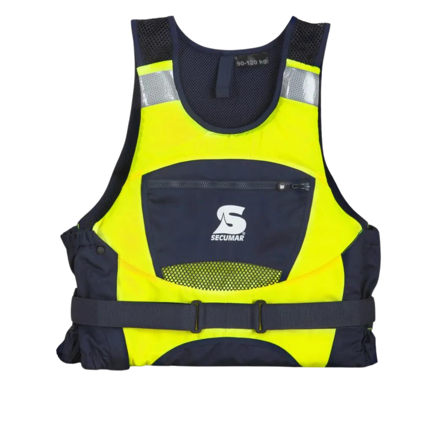 Secumar Jump Pro Schwimmhilfe/Kajakweste gelb schwarz von vorn