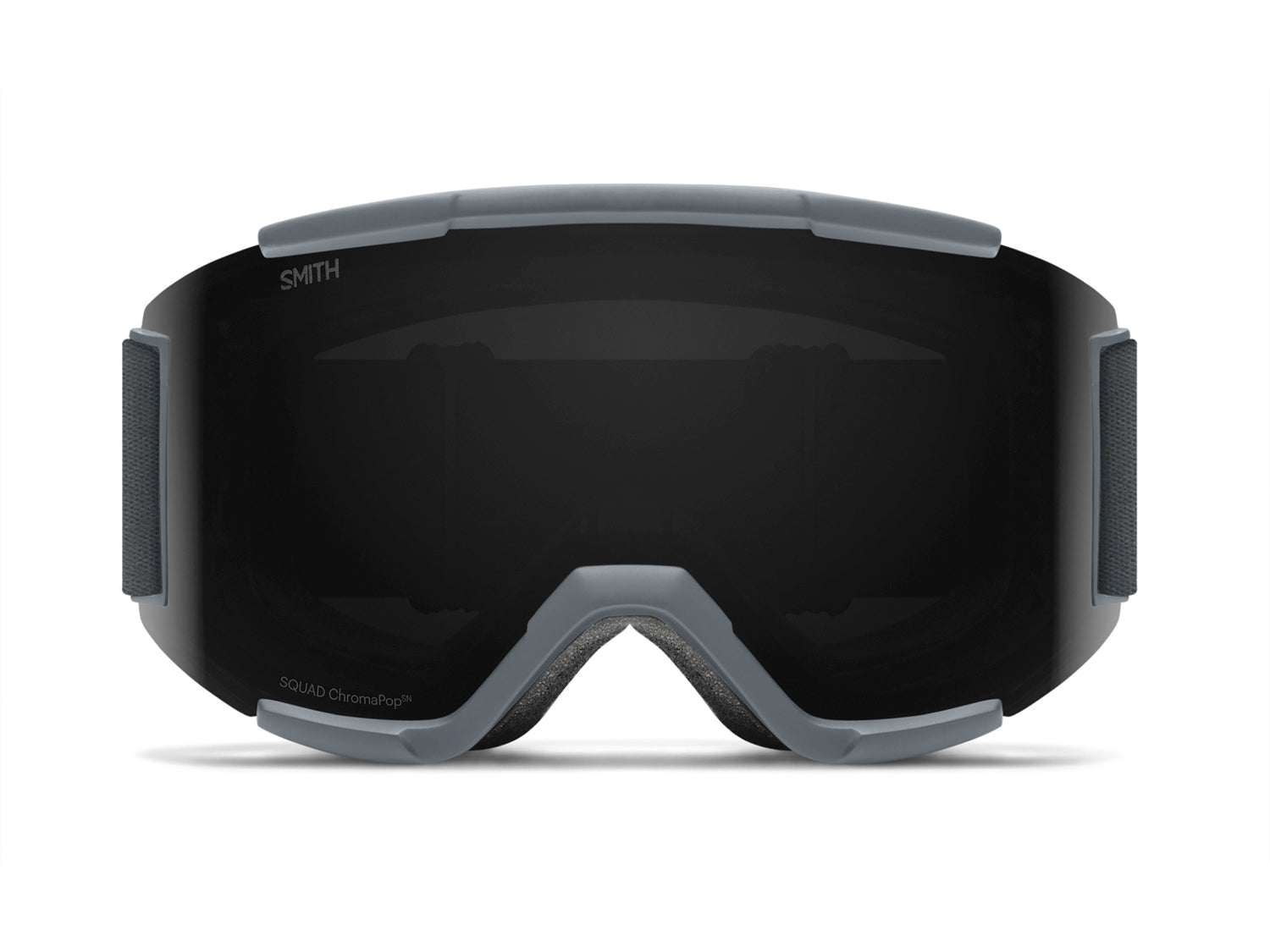 Smith SQUAD Skibrille mit Wechselscheibe, slate 22/chromapop sun black + clear, lvon vorn