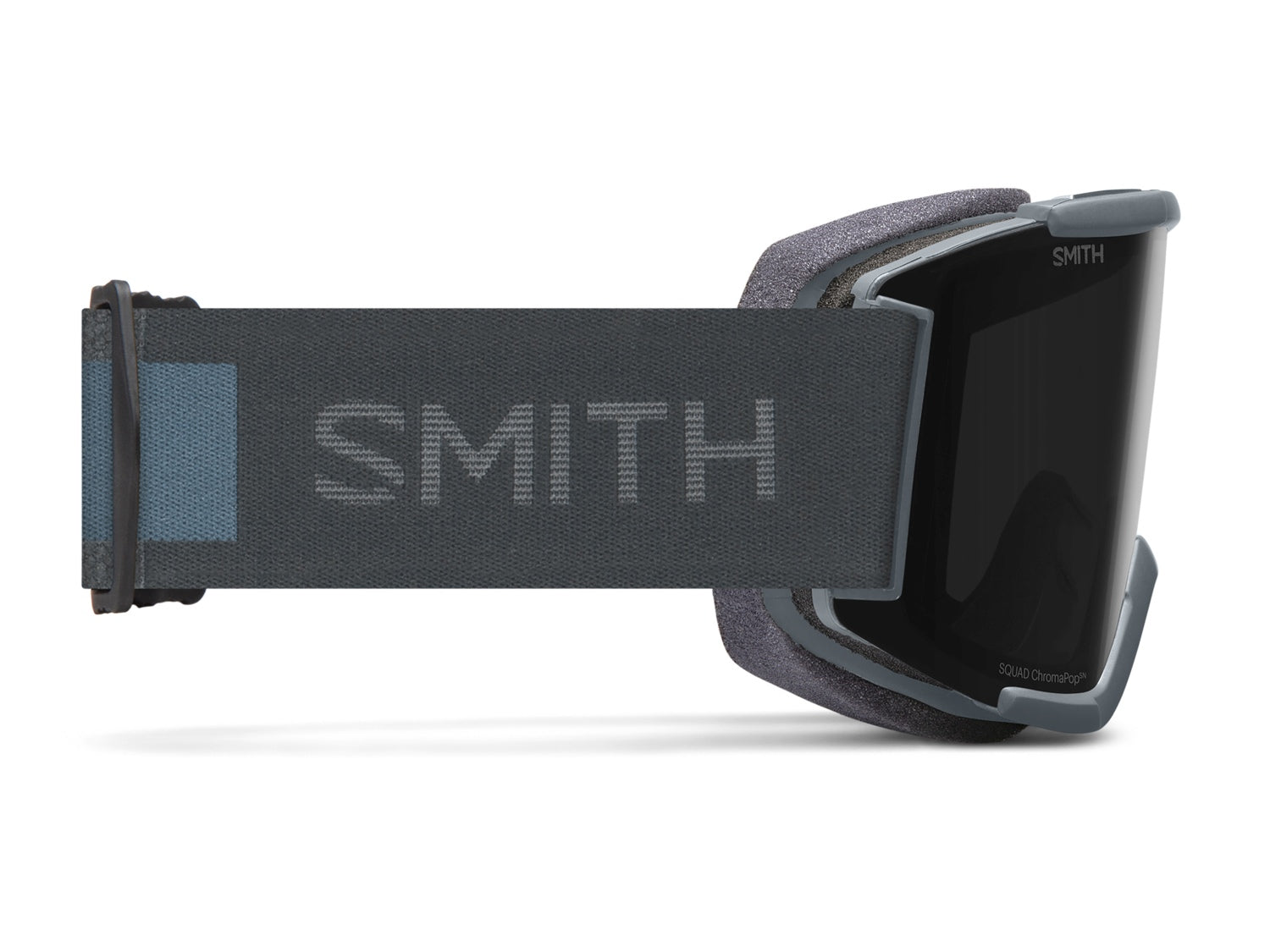 Smith SQUAD Skibrille mit Wechselscheibe, slate 22/chromapop sun black + clear, lnach rechts