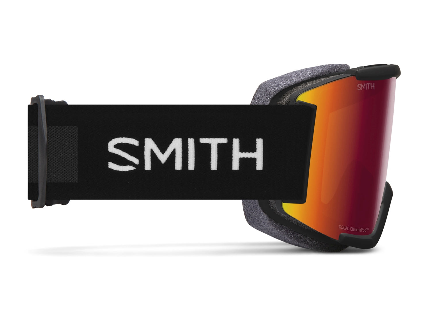 Smith SQUAD Skibrille mit Wechselscheibe, black 2021/chromapop sun red mirror + yellow, nach rechts