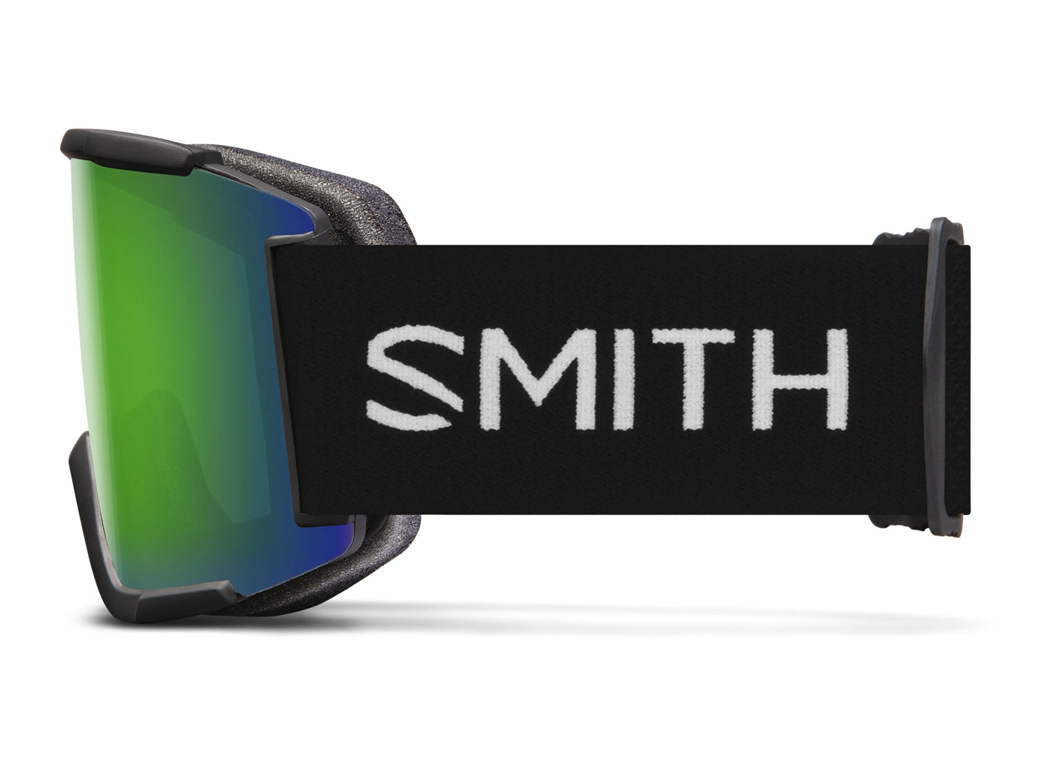 Smith SQUAD MAG Skibrille mit Wechselscheibe, black 2021/chromapop sun green mirror + chromapop storm rose flash, lnach links