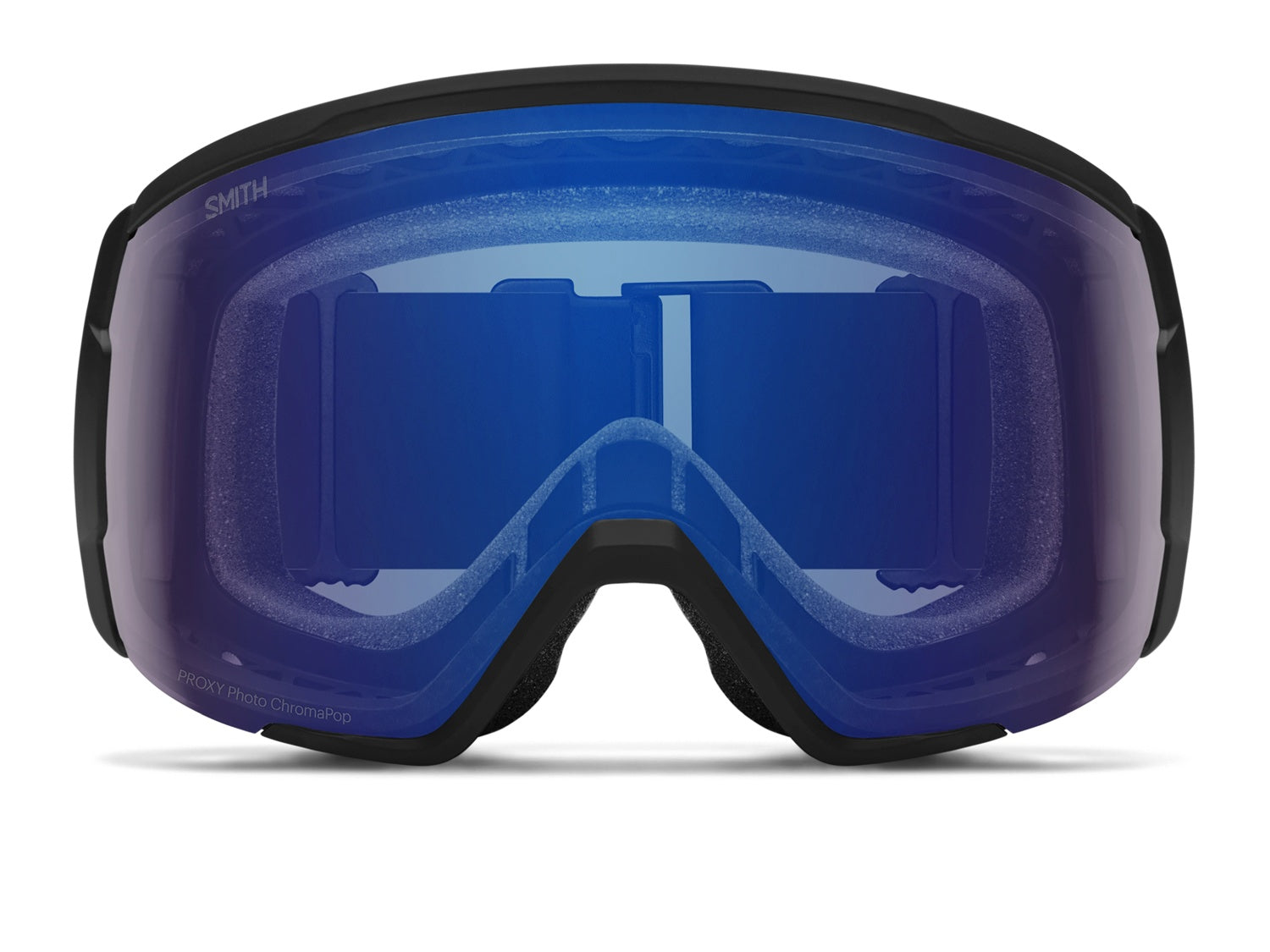 Smith PROXY Skibrille, black 2021/chromapop photochromic rose flash, von vorn