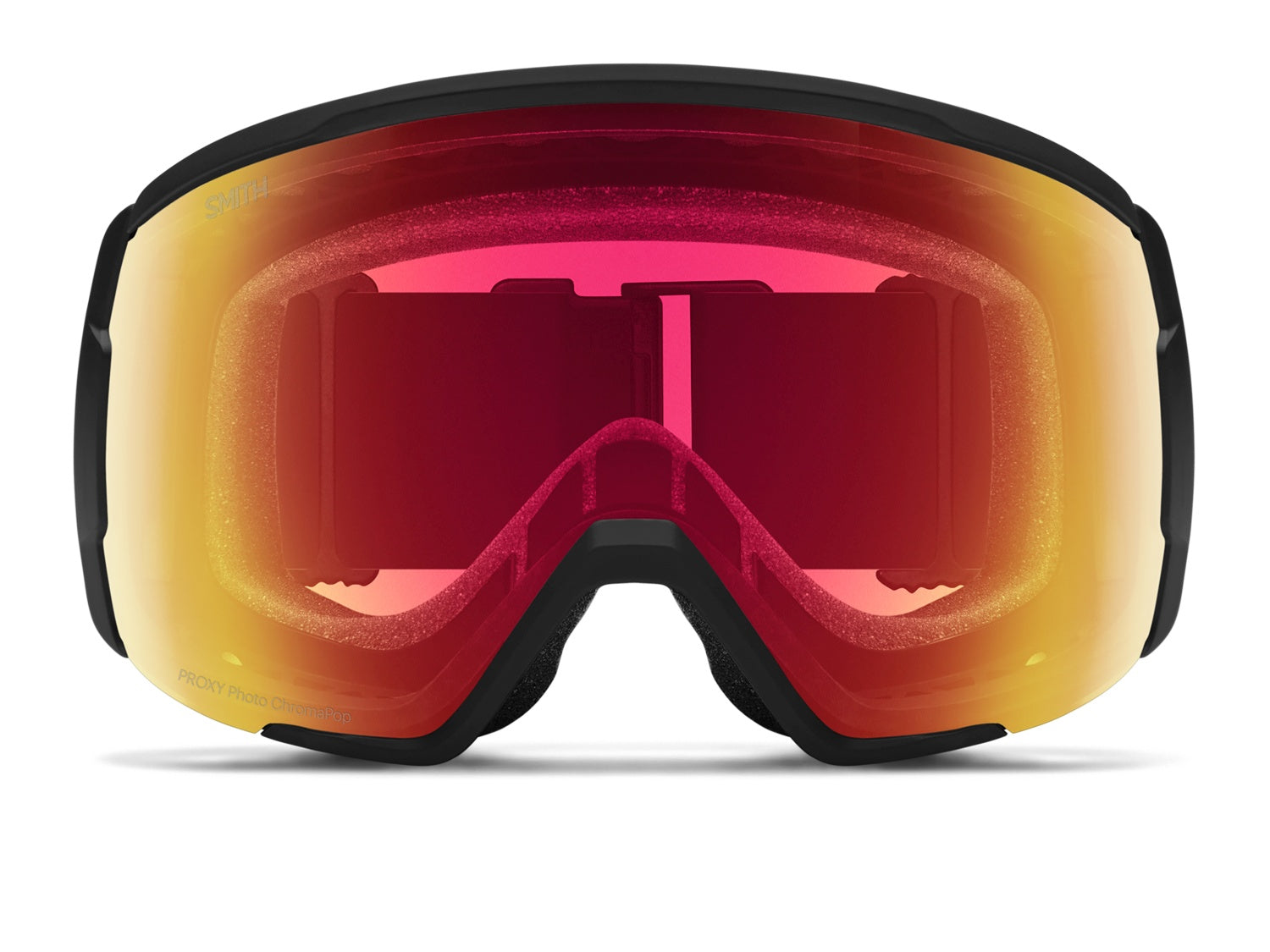 Smith PROXY Skibrille, black 2021/chromapop photochromic red mirror, von vorn
