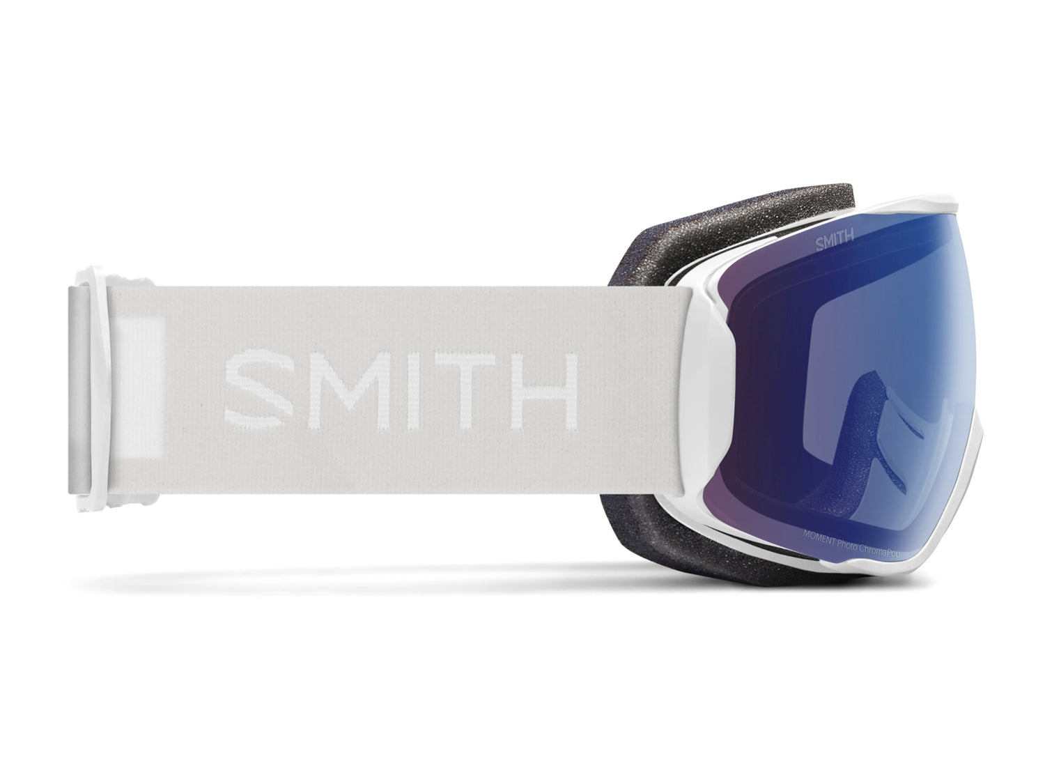 Smith MOMENT Damen-Skibrille, white vapor 2021/chromapop photochromic rose flash, nach rechts