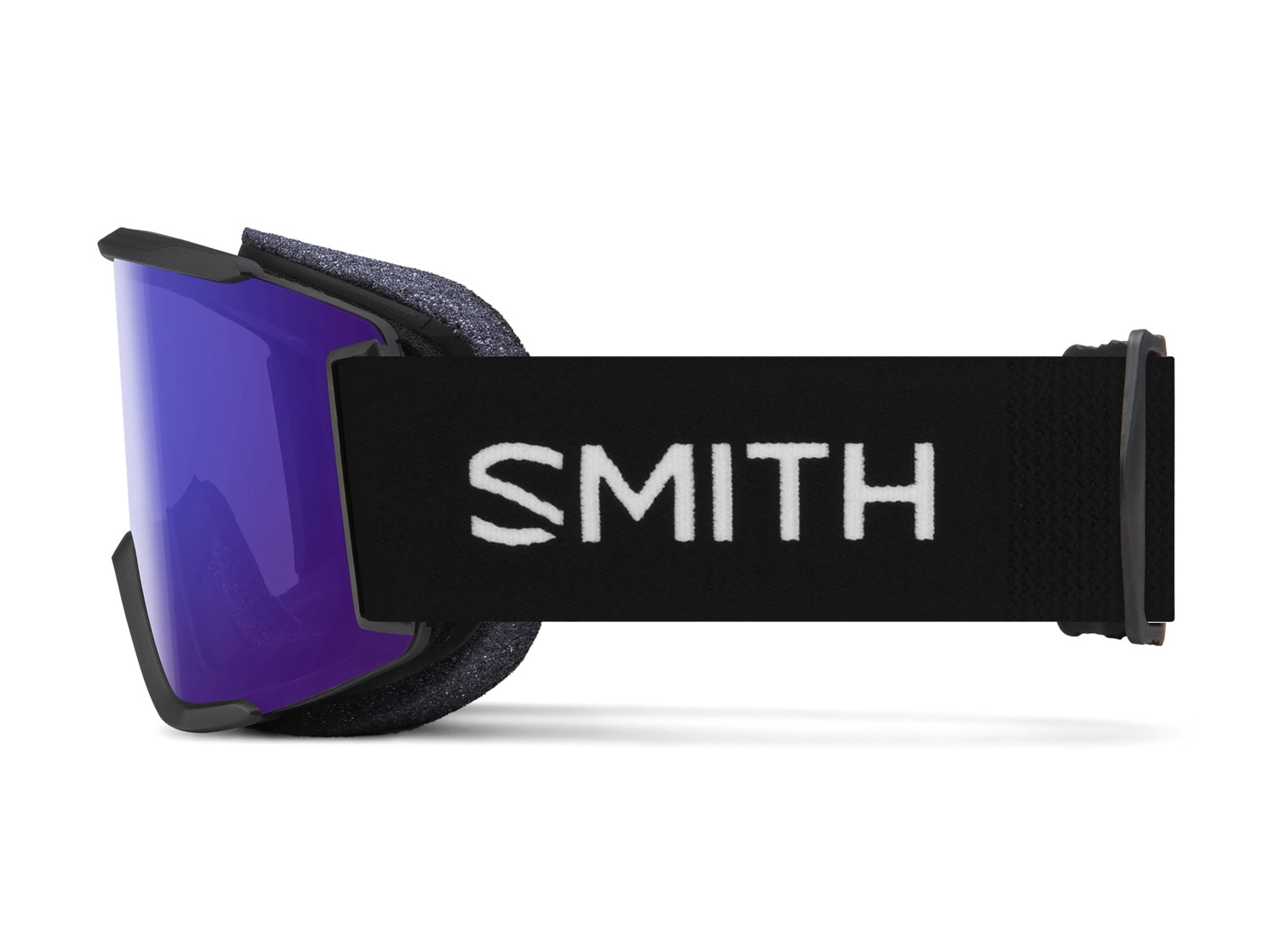 Smith SQUAD S Skibrille mit Wechselscheibe, black 2021/chromapop everyday violet mirror + clear, seitlich links
