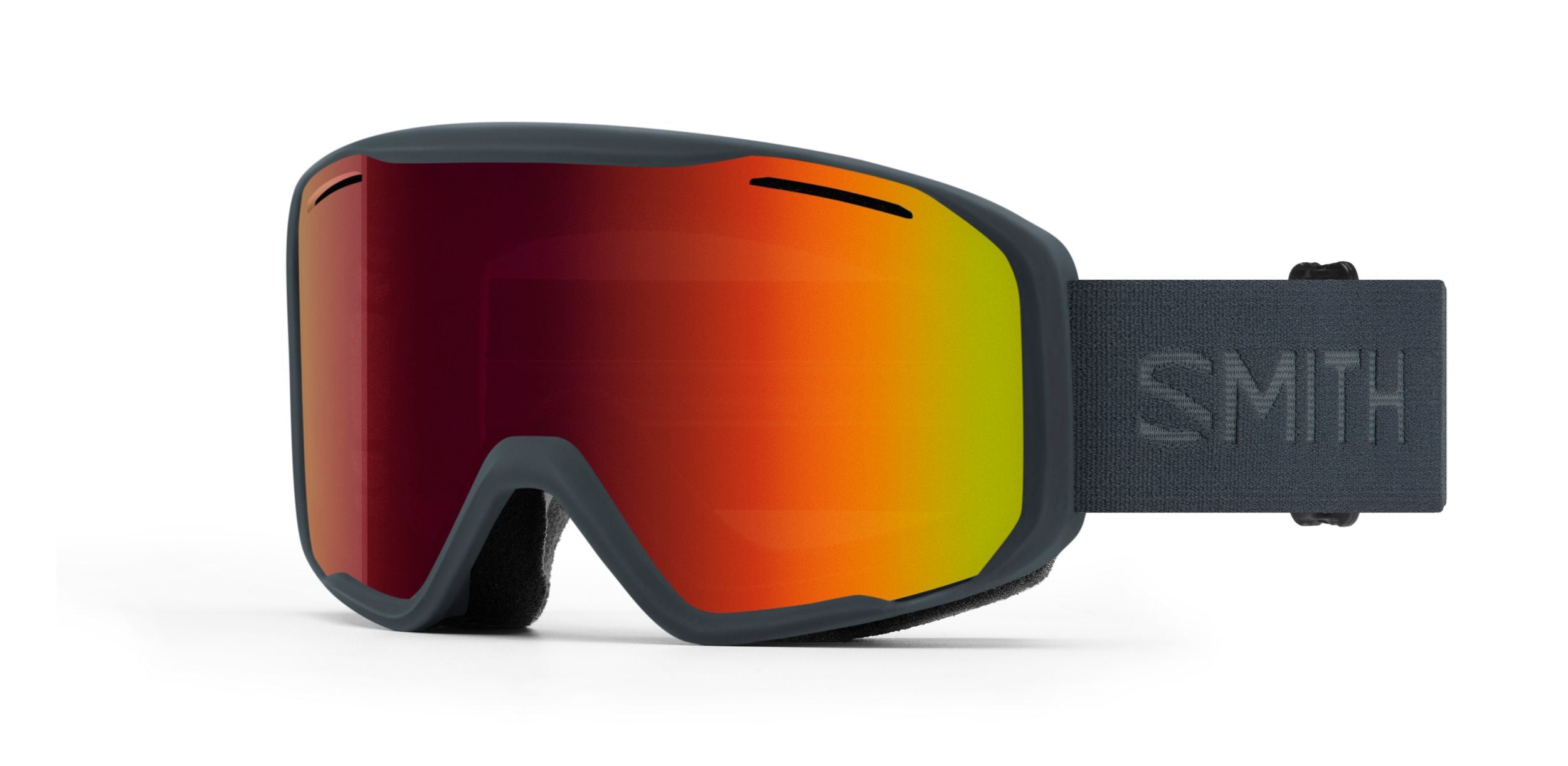 Smith BLAZER OTG Skibrille, slate 22/red solx mirror antifog, leicht schräg