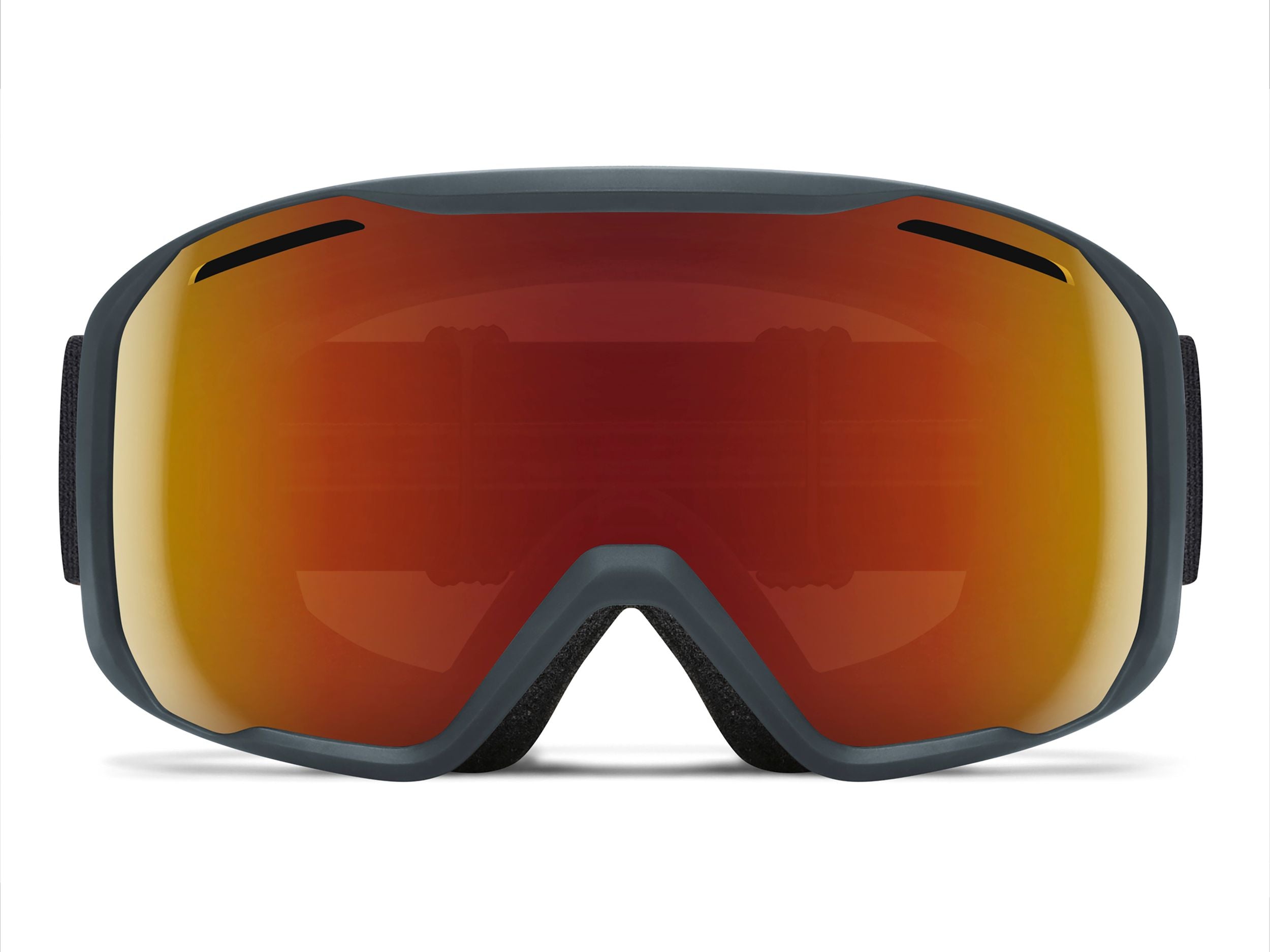 Smith BLAZER OTG Skibrille, slate 22/red solx mirror antifog, von vorn
