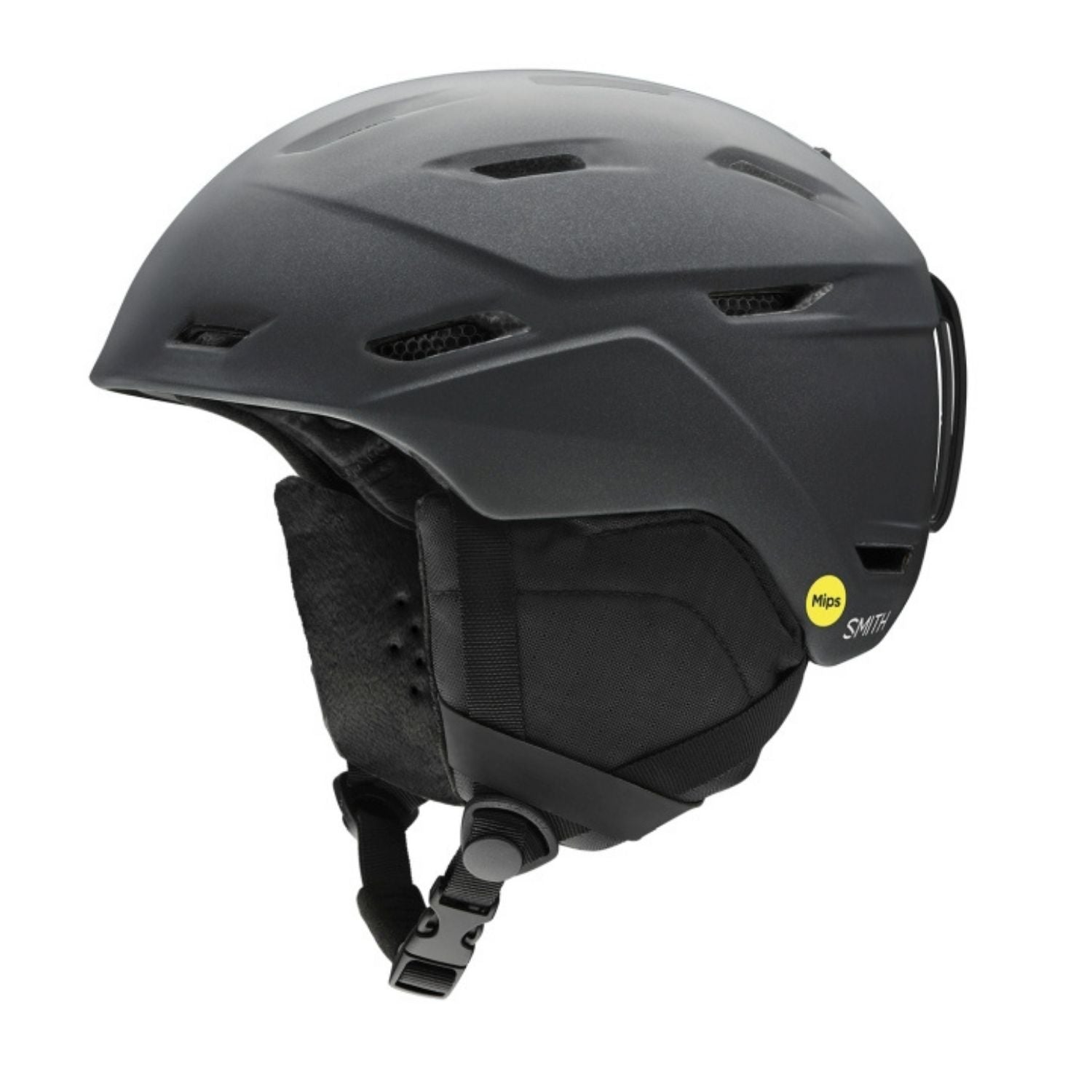 Smith MIRAGE MIPS Damen-Skihelm, seitlich, matte black pearl
