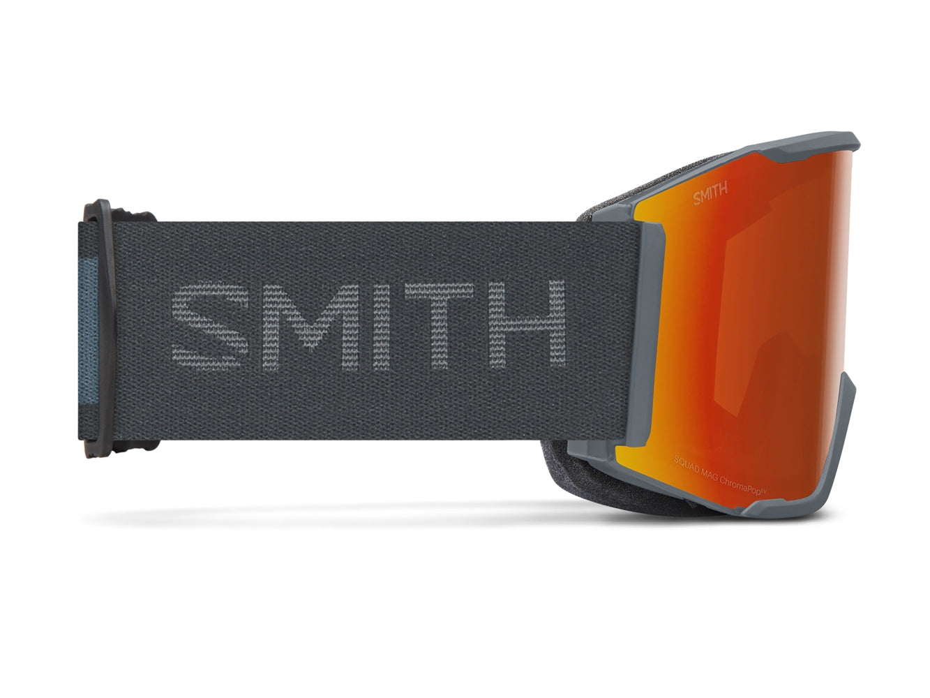 Smith SQUAD XL Skibrille mit Wechselscheibe, black 22/chromapop sun black gold mirror + chromapop storm blue sensor mirror, lnach rechts
