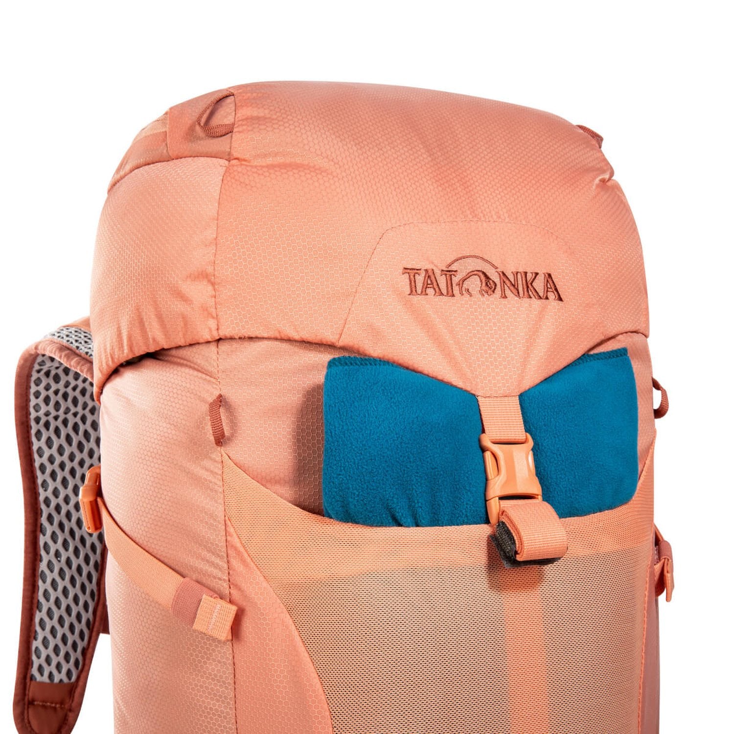 Tatonka Hike Pack 20 Women – Damen-Wanderrucksack für Touren, apricot (aprikosenfarben), Detail: Außentasche