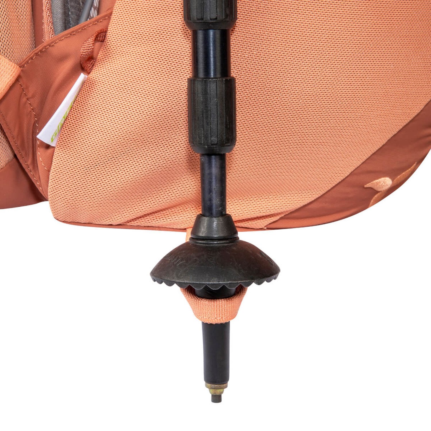 Tatonka Hike Pack 20 Women – Damen-Wanderrucksack für Touren, apricot (aprikosenfarben), Detail: Befestitung Trekkingstock
