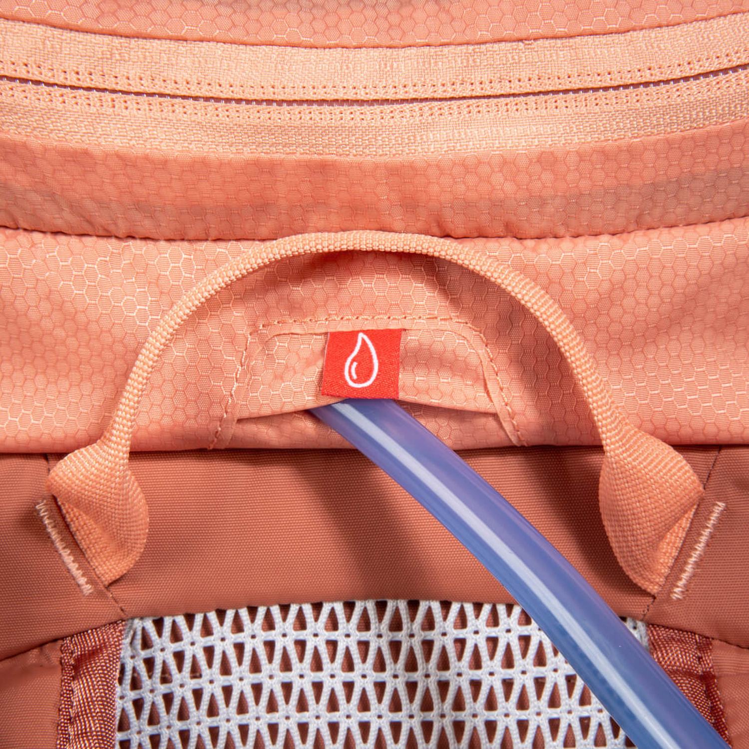 Tatonka Hike Pack 20 Women – Damen-Wanderrucksack für Touren, apricot (aprikosenfarben), Detail: Trageschlaufe