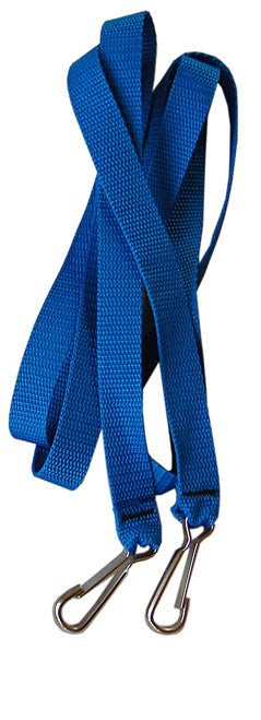 Kathrein Zugleine mit Karabiner für Schlitten, blau