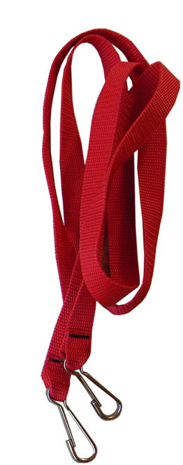 Kathrein Zugleine mit Karabiner für Schlitten, rot