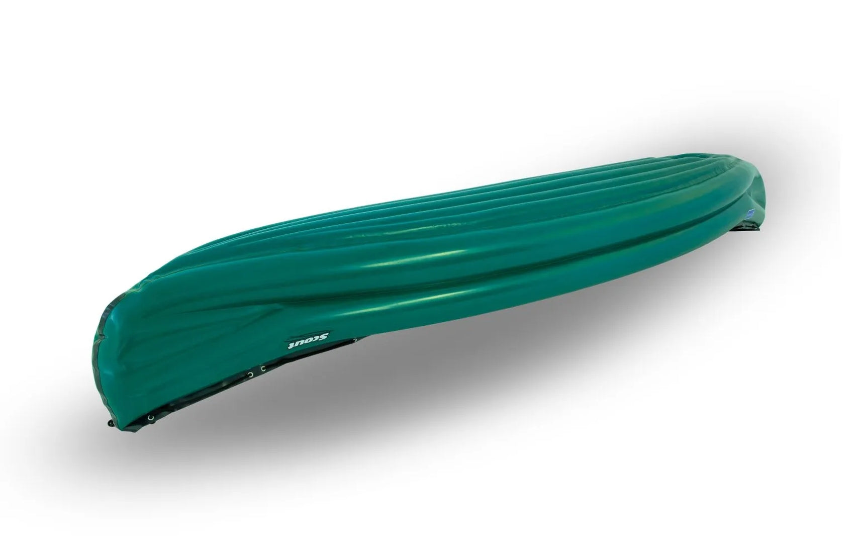 Gumotex Scout Standard 3er Schlauchkanu – Aufblasbares Kanadier, grün. kopfüber, leicht schräg