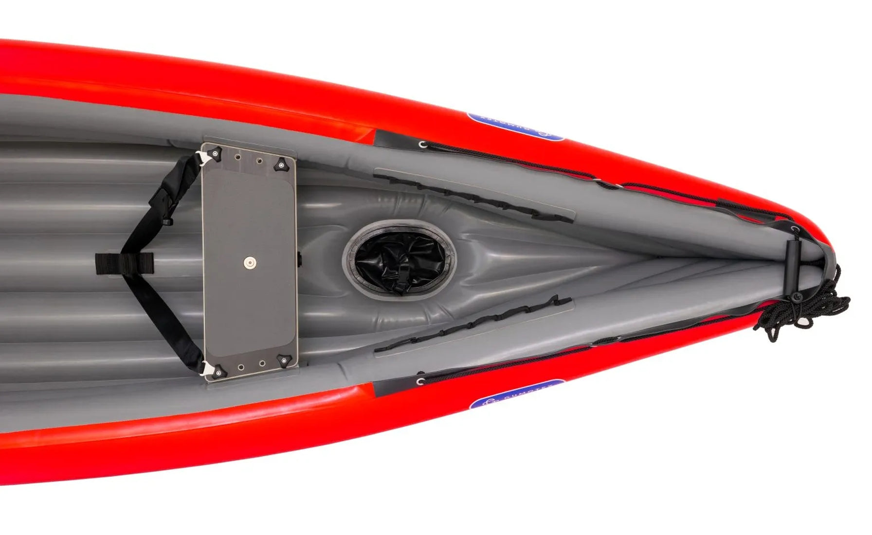 Gumotex Scout Standard 3er Schlauchkanu – Aufblasbares Kanadier, rot, Heck