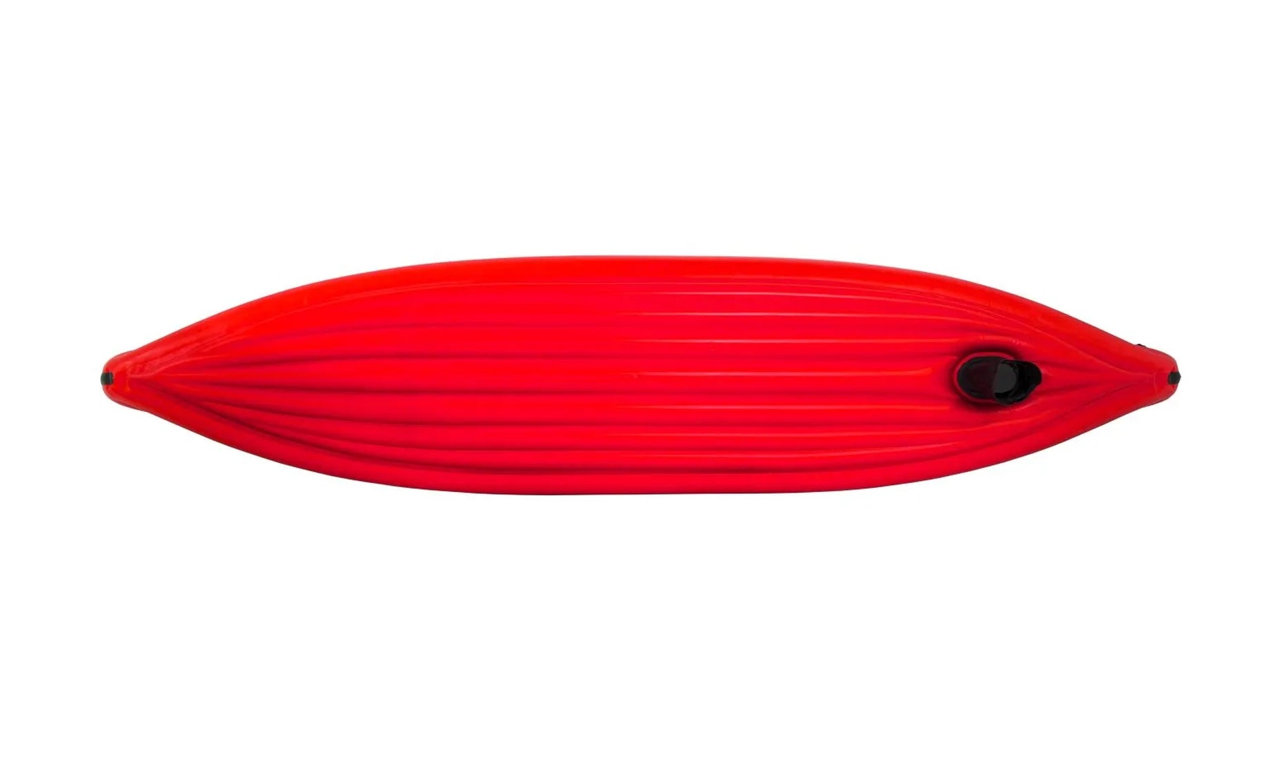 Gumotex Scout Standard 3er Schlauchkanu – Aufblasbares Kanadier, rot. von unten, mit Finne