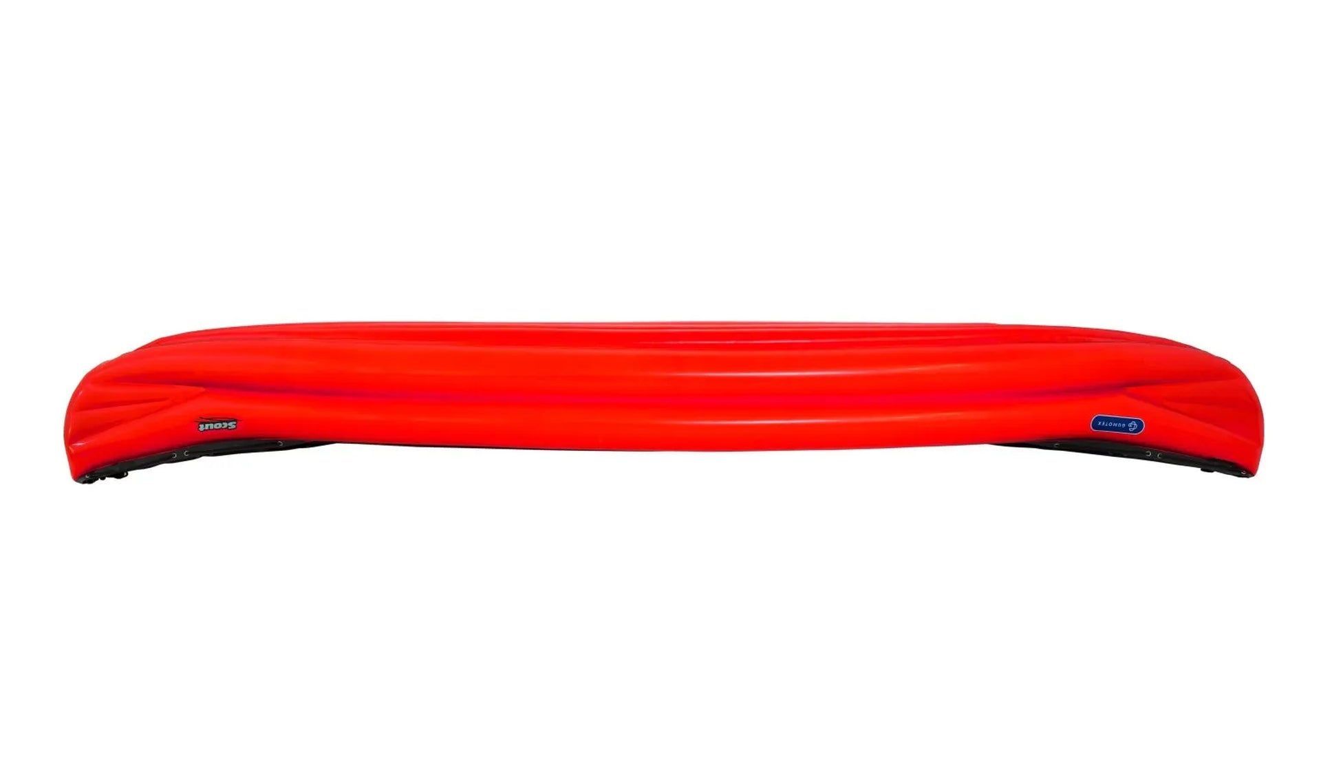 Gumotex Scout Standard 3er Schlauchkanu – Aufblasbares Kanadier, rot. kopfüber, seitlich