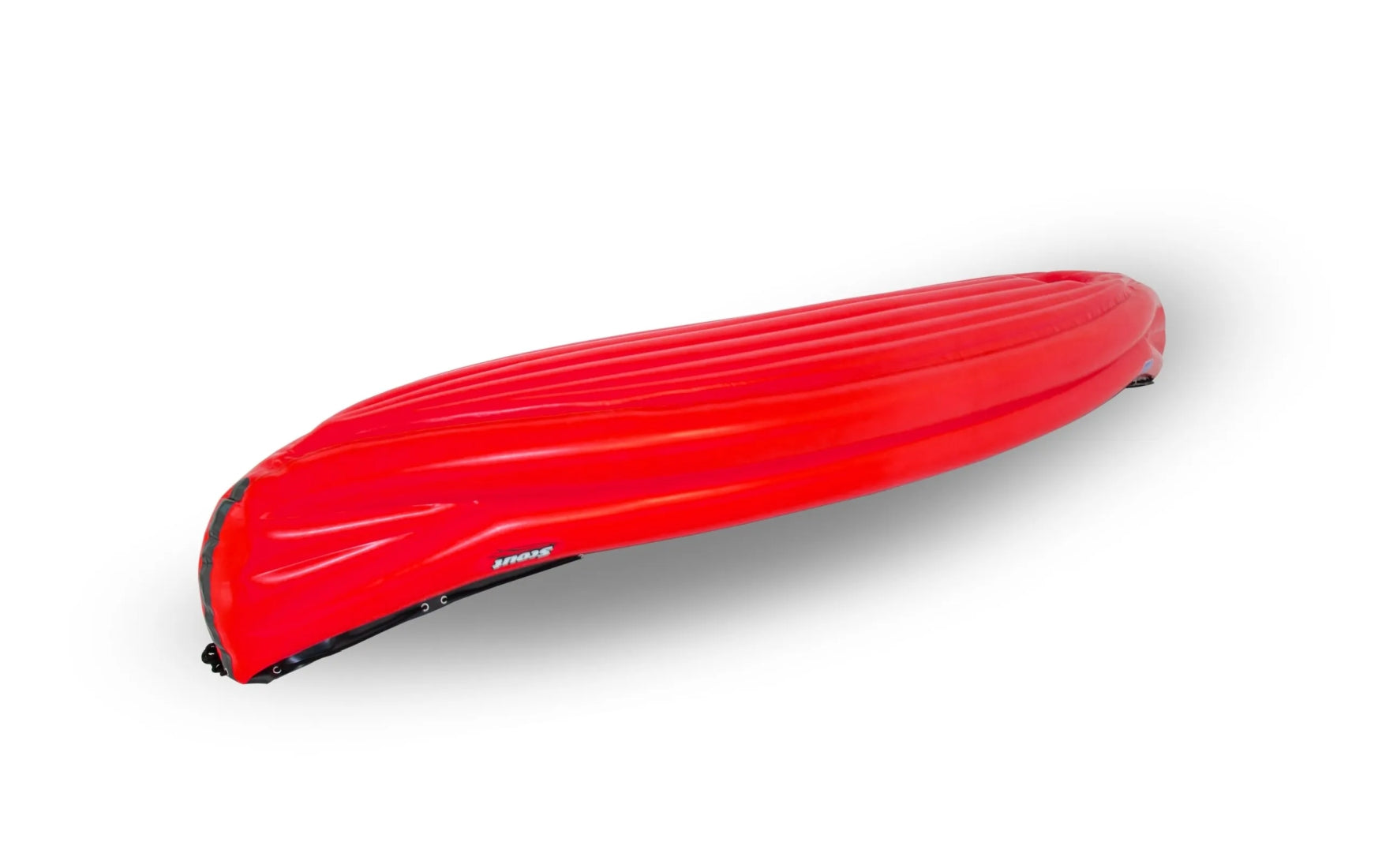 Gumotex Scout Standard 3er Schlauchkanu – Aufblasbares Kanadier, rot. kopfüber, leicht schräg