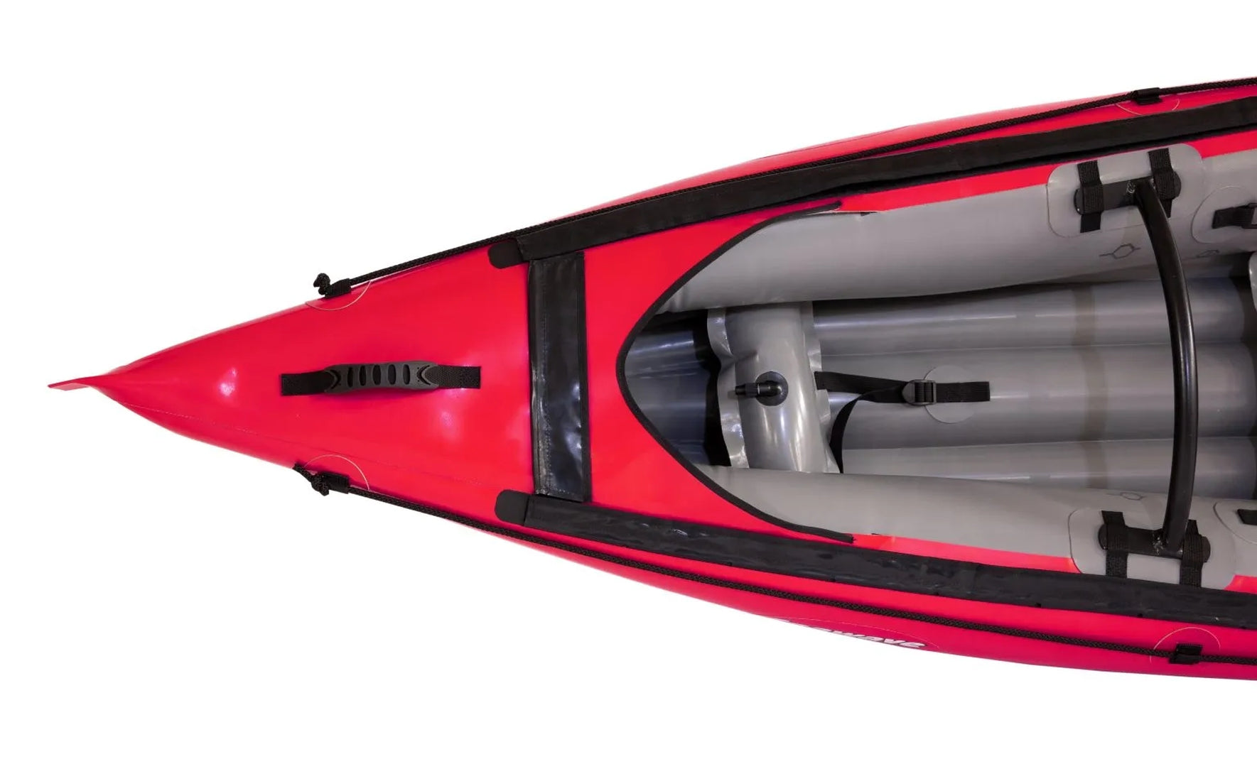 Gumotex Seawave Seekajak 1-3 Personen – Aufblasbares Schlauchboot, rot, Bug