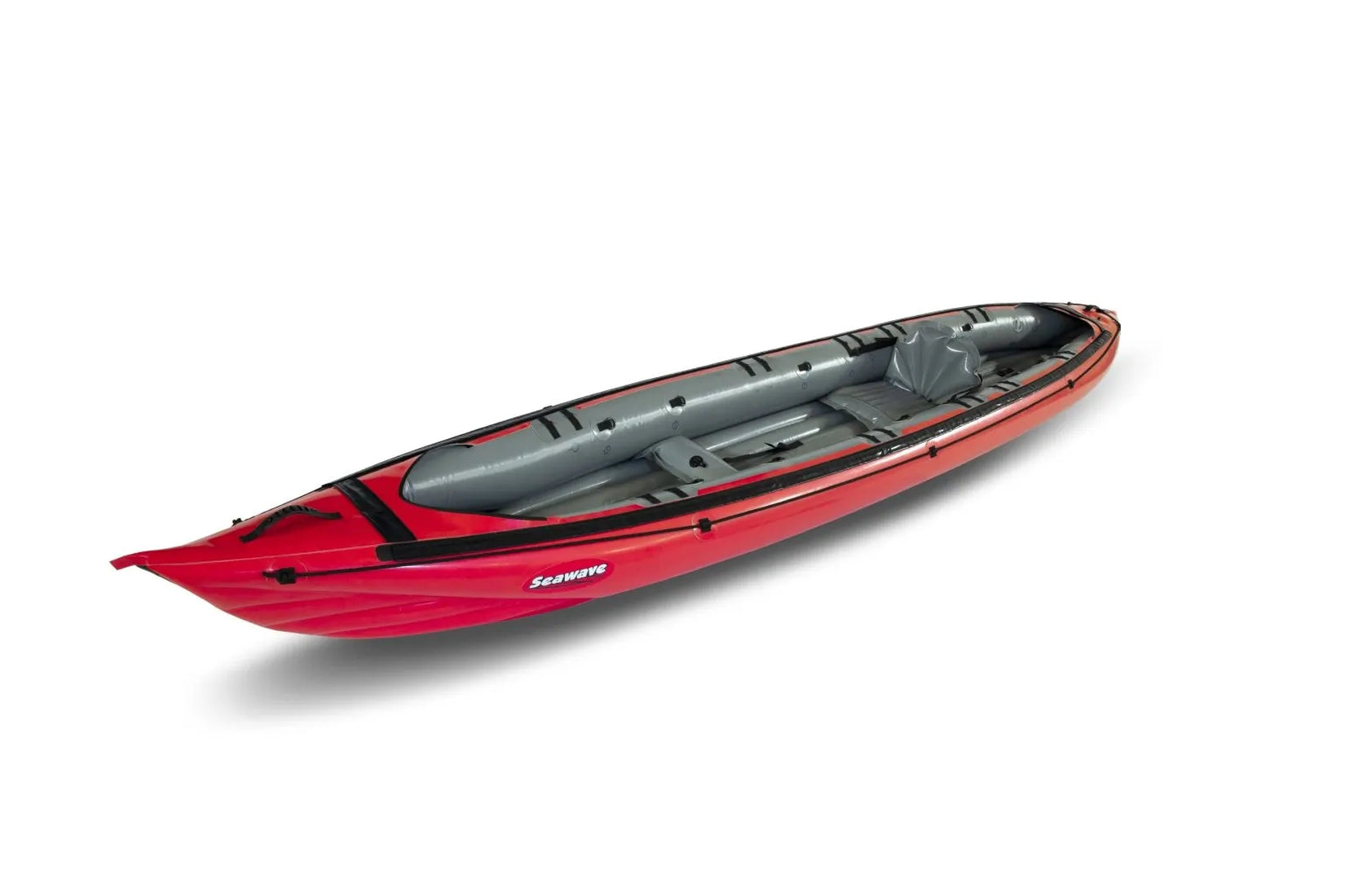 Gumotex Seawave Seekajak 1-3 Personen – Aufblasbares Schlauchboot, rot, leicht schräg, 1 Sitz